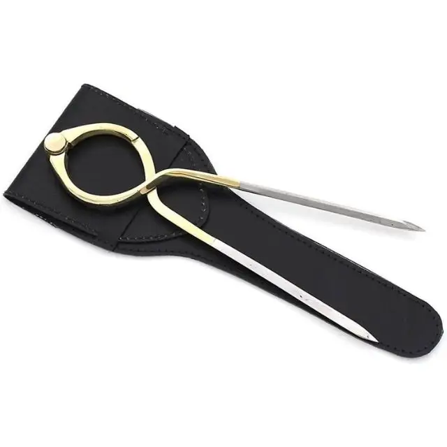 8" Map Drawing Drafting Divider Compass Brass Divider With Leather Case