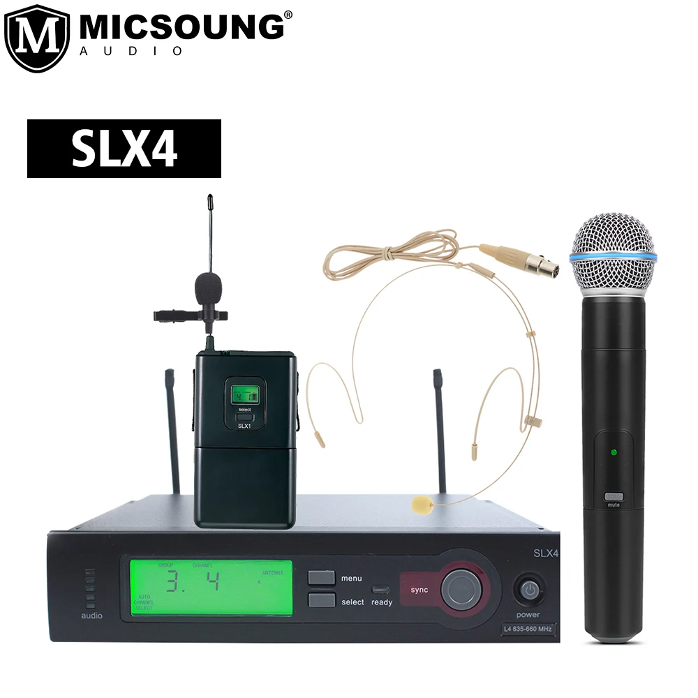 High Quality Slx4 Slx24 Beta58 Sm 58 Professional Wireless Uhf ...