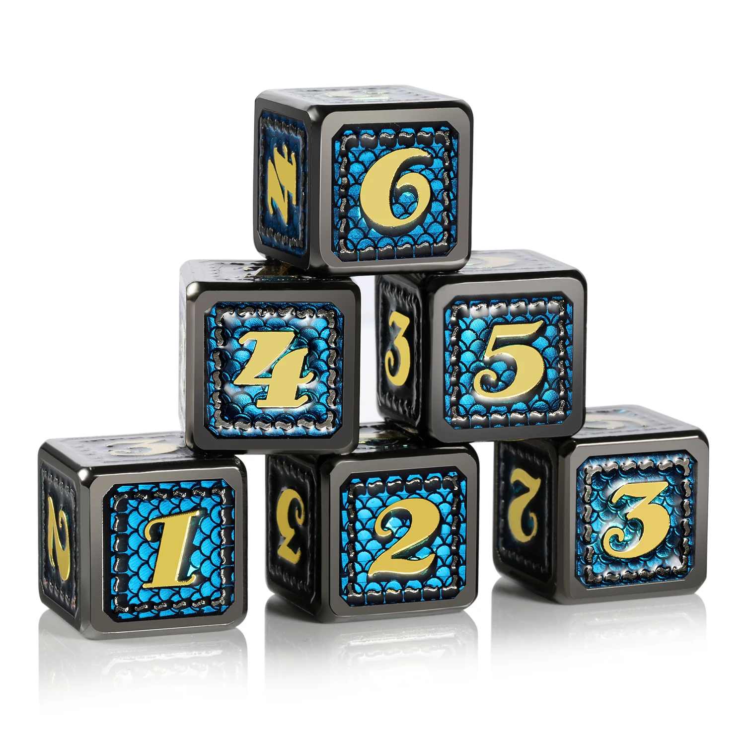 Оптовая продажа DND 6 кости изготовленные на заказ D6 металлический Дракон D6 для настольной игры и tebletop игры