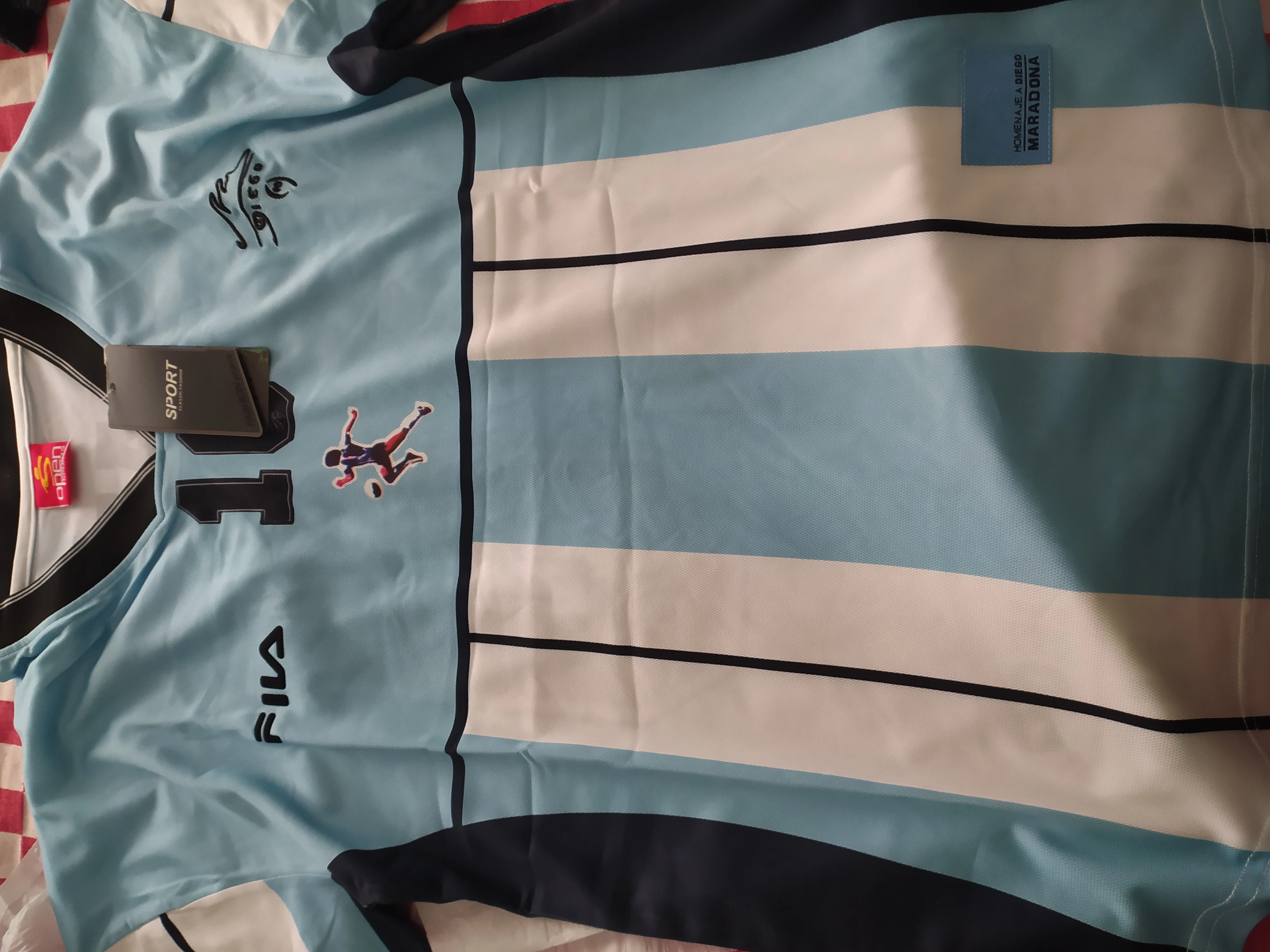 Retro 2001 Argentina Maradona #10 Commemorative Edition Jersey - Kitsociety