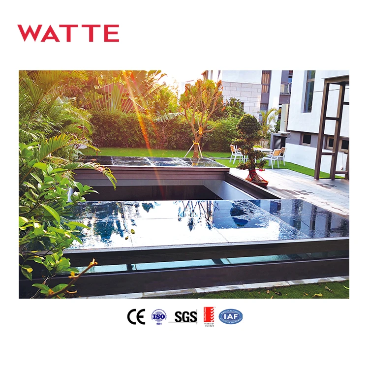 Sliding Type Flat Roof Impact Resistance Glass Rooflight Custom Atrium Roof Electric Skylight Window With Remote Control