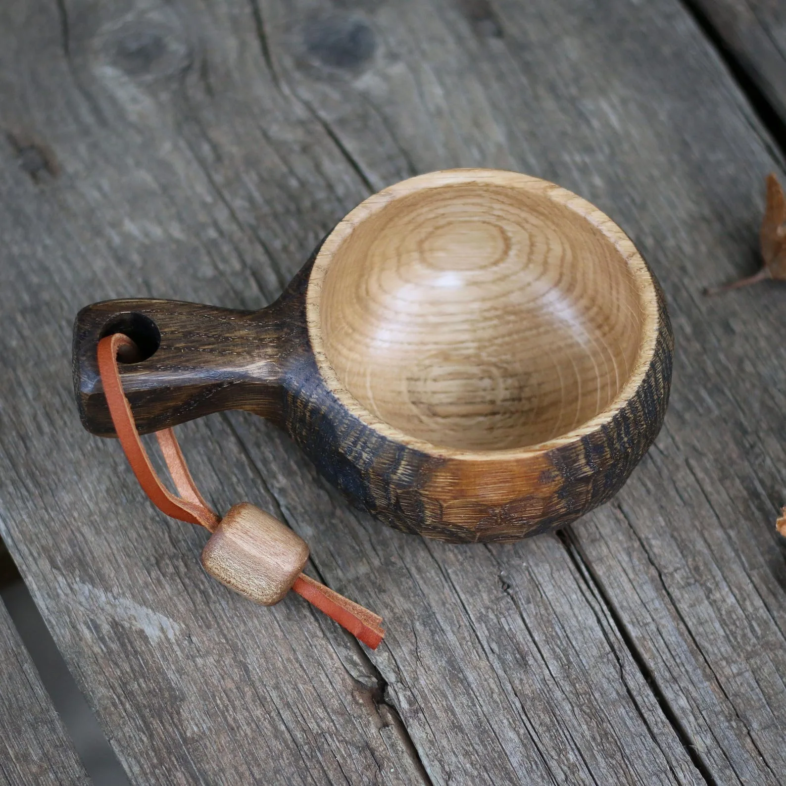 Carved Wooden Kuksa Coffee Mug-Leak Proof & Eco-Friendly Classic