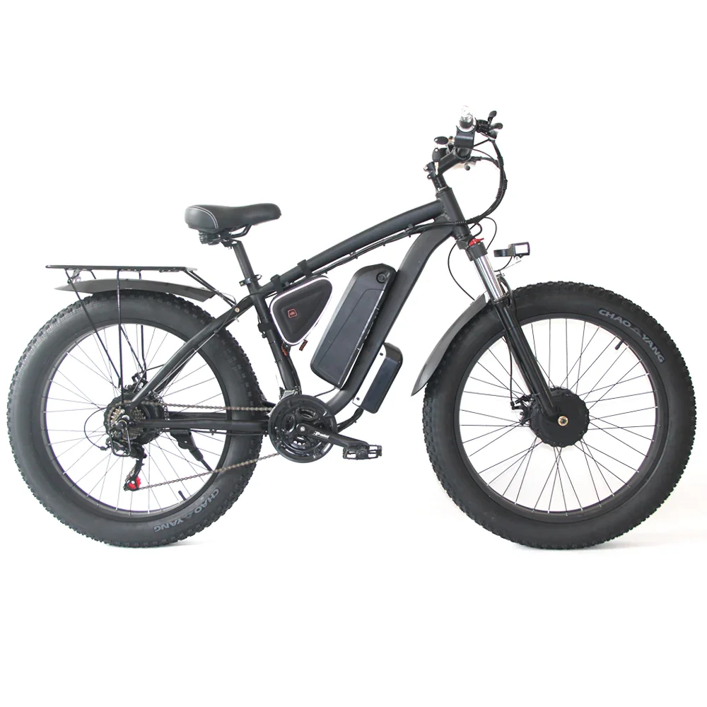 (USA Stock & Ship from China) SMLRO XDC600 Plus Dual Motors Electric Bike  Hydralic Disc Brake All Black