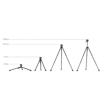Small Rig 4259 Tribex Hydraulic Carbon Fiber Tripod Kit, Fast Extend Camera Video Tripod with 4-Step Counterbalance Fluid Head detail image