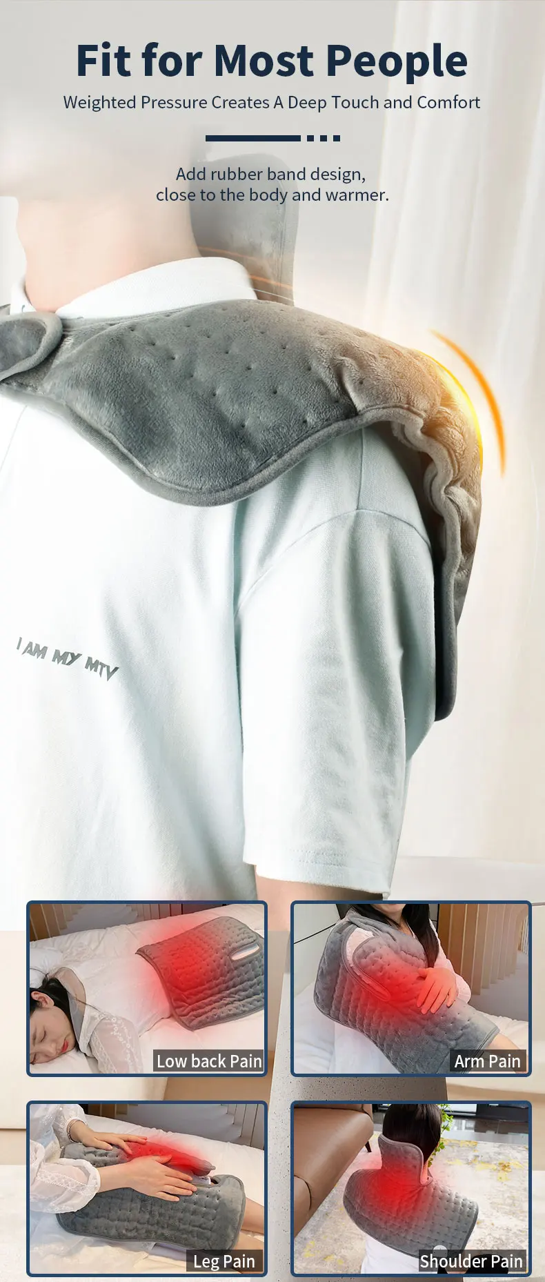 Shoulder Heating Pad Moist Physical Therapy Weighted Heating Pad For