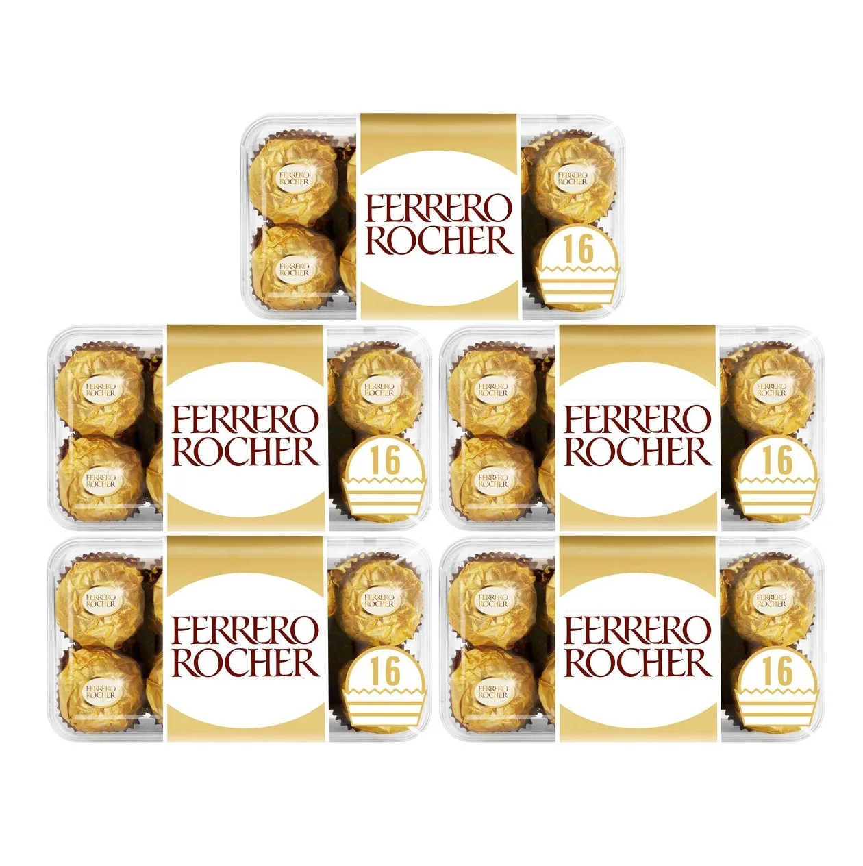 Ferrero Rocher Fine Hazelnut Milk Chocolate,24 Count,Chocolate Candy ...