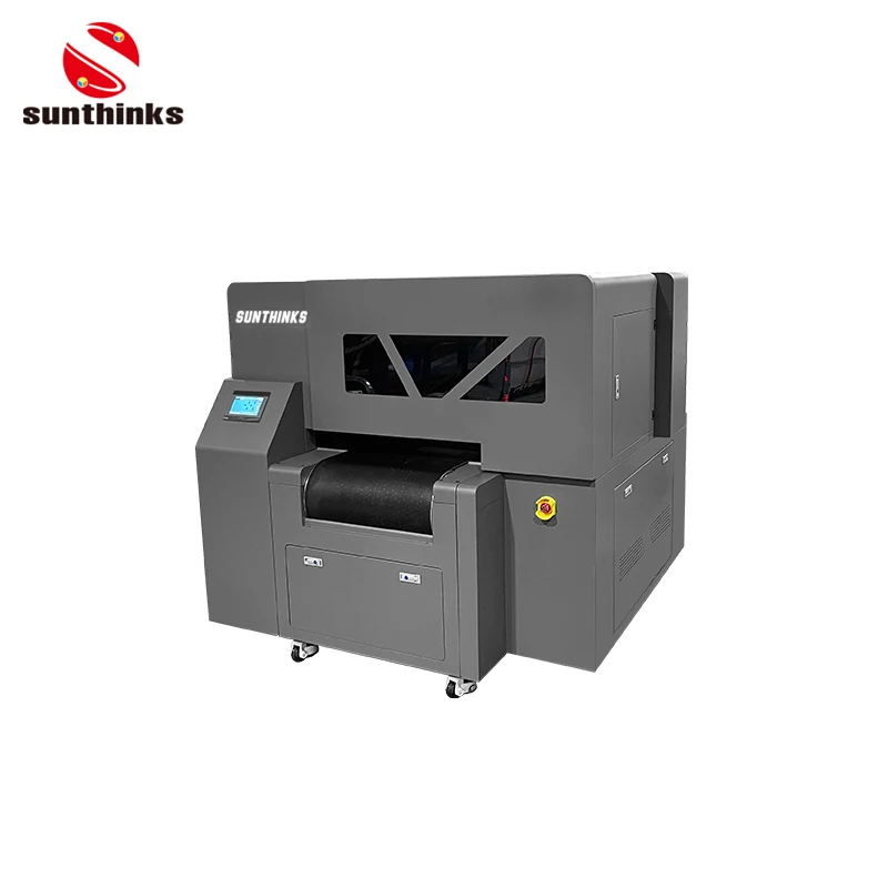 Sunthinks Single Pass UV Ink Plastic Printer Acrylic Flatbed Inkjet UV Printer Single Pass UV Label Printer