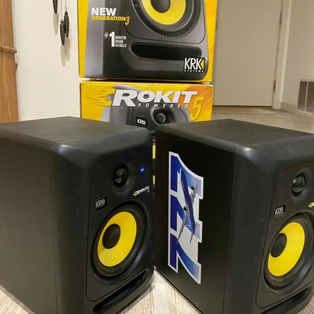 KRK ROKIT 8 G4 Studio Monitors - READY to SHIP (pair, Black)
