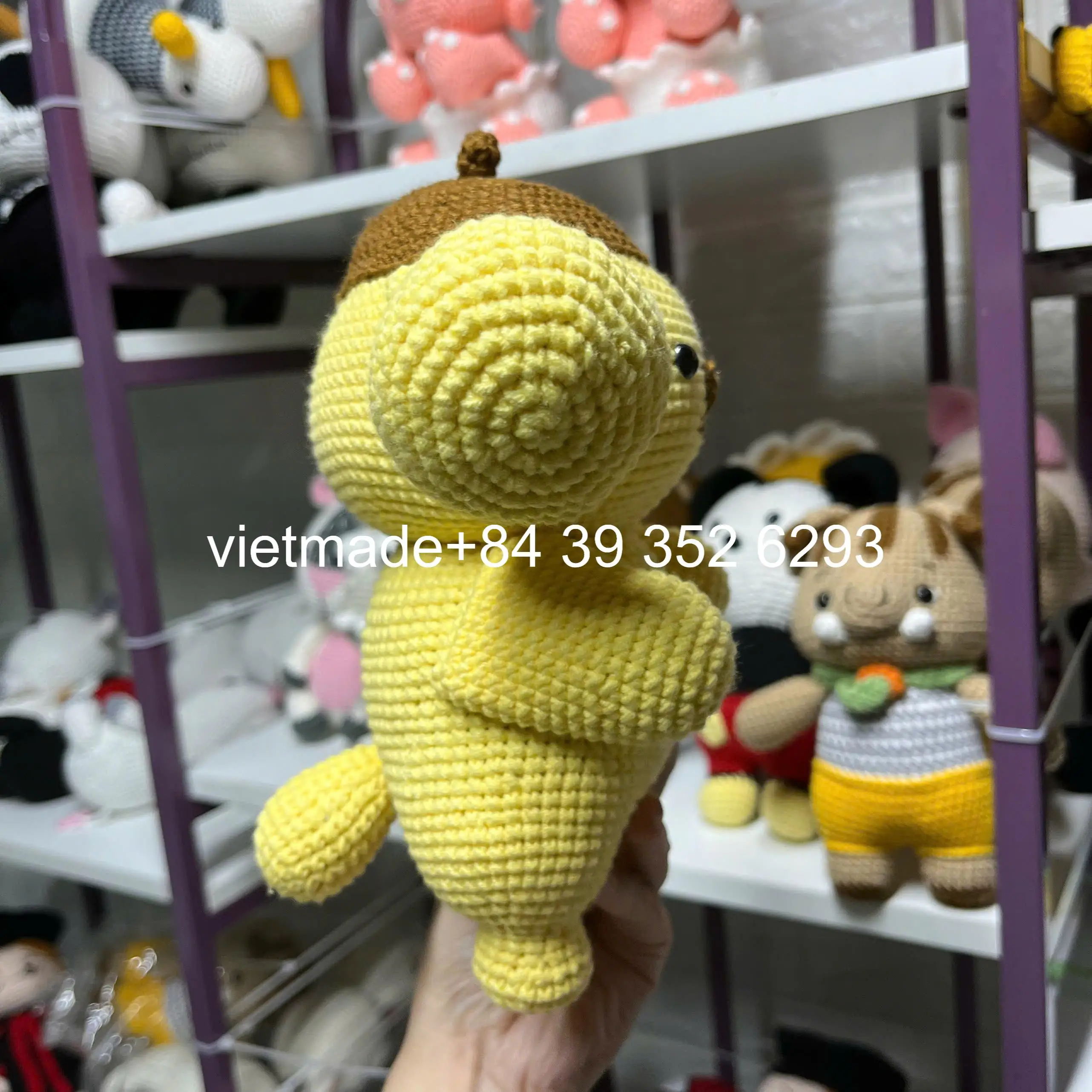 Direct Factory Customization Handmade Adorable Pompompurin Crochet Anime Toy Amigurumi Doll Birthday Christmas Gift for Kids