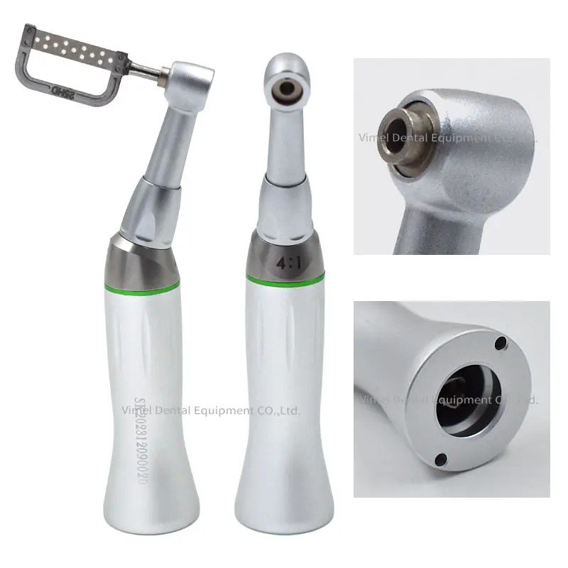 Dental 4:1 IPR Contra Angle Handpiece Kit With 10 Stripping Blades – Midwest 4-Hole
