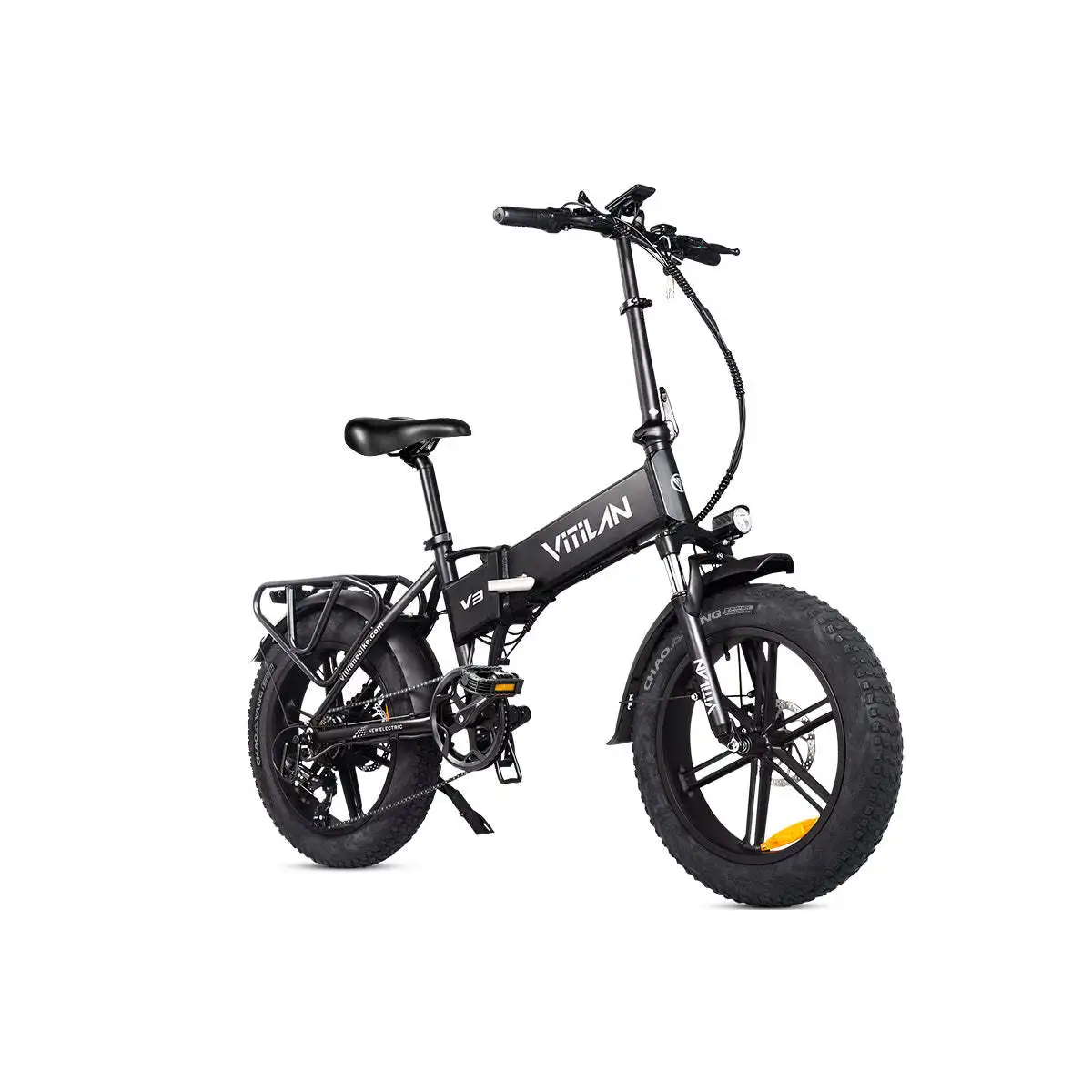 V3 2.0 Adult All Terrain Electric Folding Bike with Fat Tires
