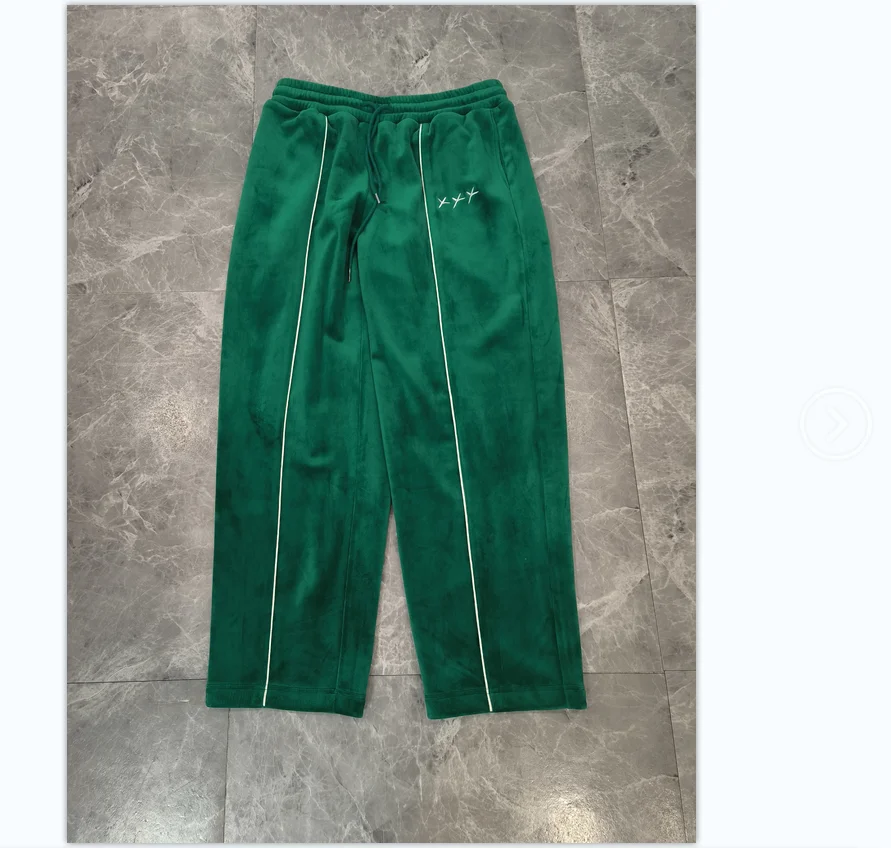 Custom-made Men's Loose-fitting Athletic Pants, Mid-rise Drawstring Embroidered Casual Jogging Pants