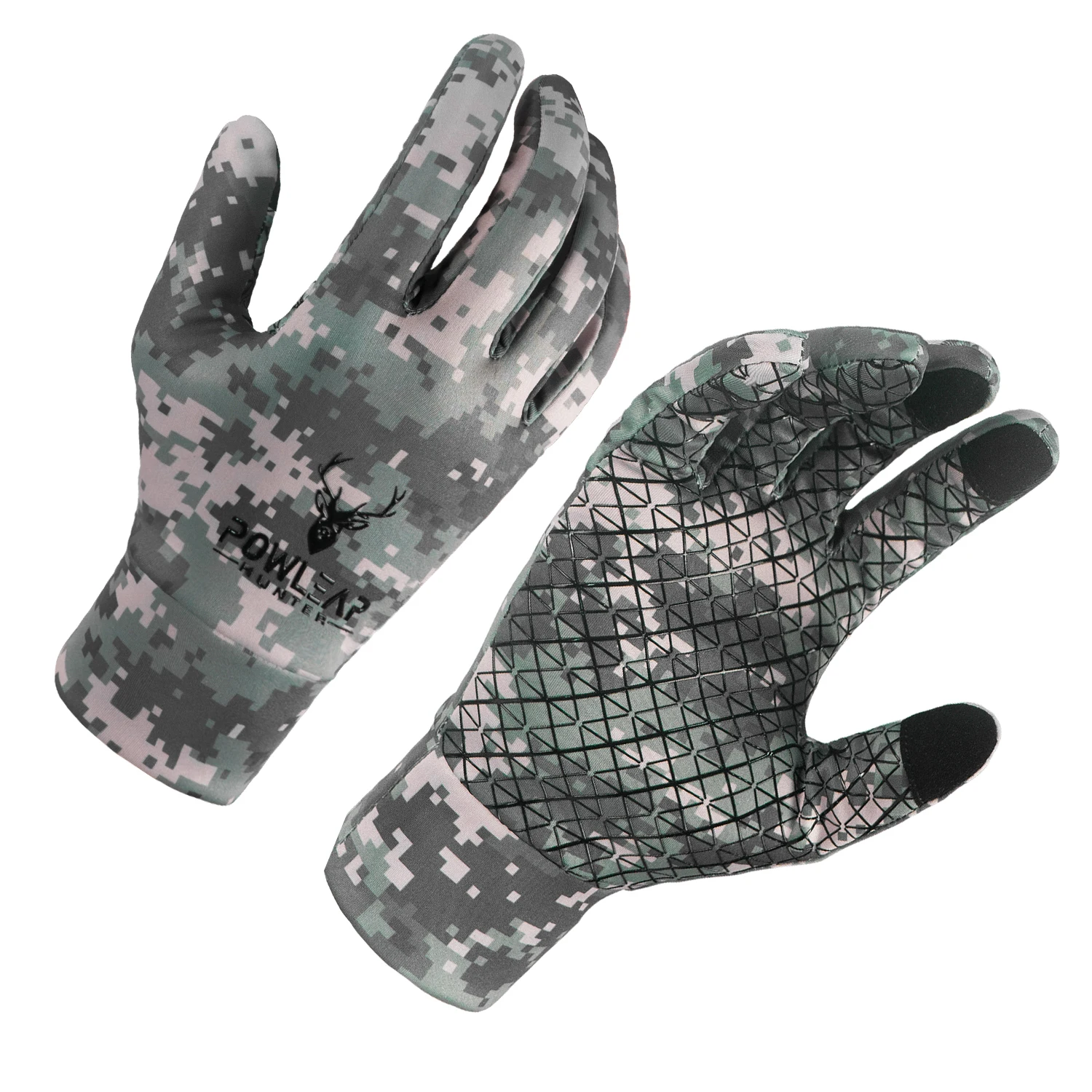 Camo Gloves with Finger Open Camo Neoprene Hunting Gloves