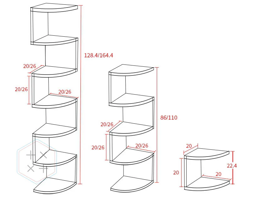 Rustic Wall Floating Shelf Application Home Office Design Style