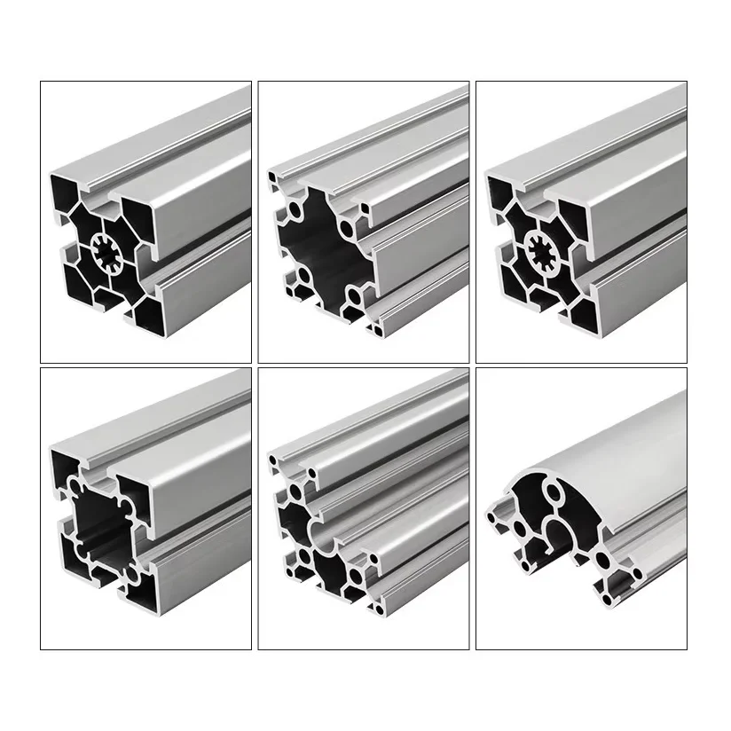 6060 60x60 Aluminum Profile 6090 60x90 60120 60x120 Industrial Aluminum Extrusion for Machine Frame and Workbench