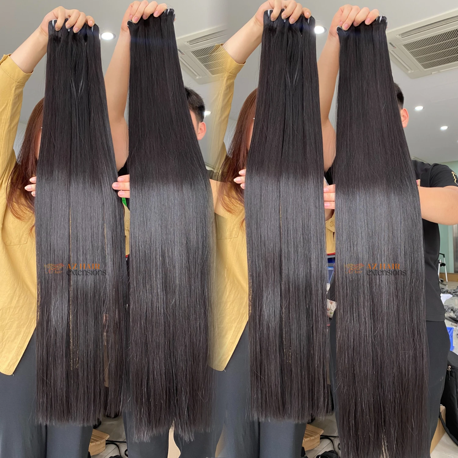 Raw Vietnamese Hair Weft Silky Bone Straight Cuticle Aligned Factory Price Cut From One Donor 2514