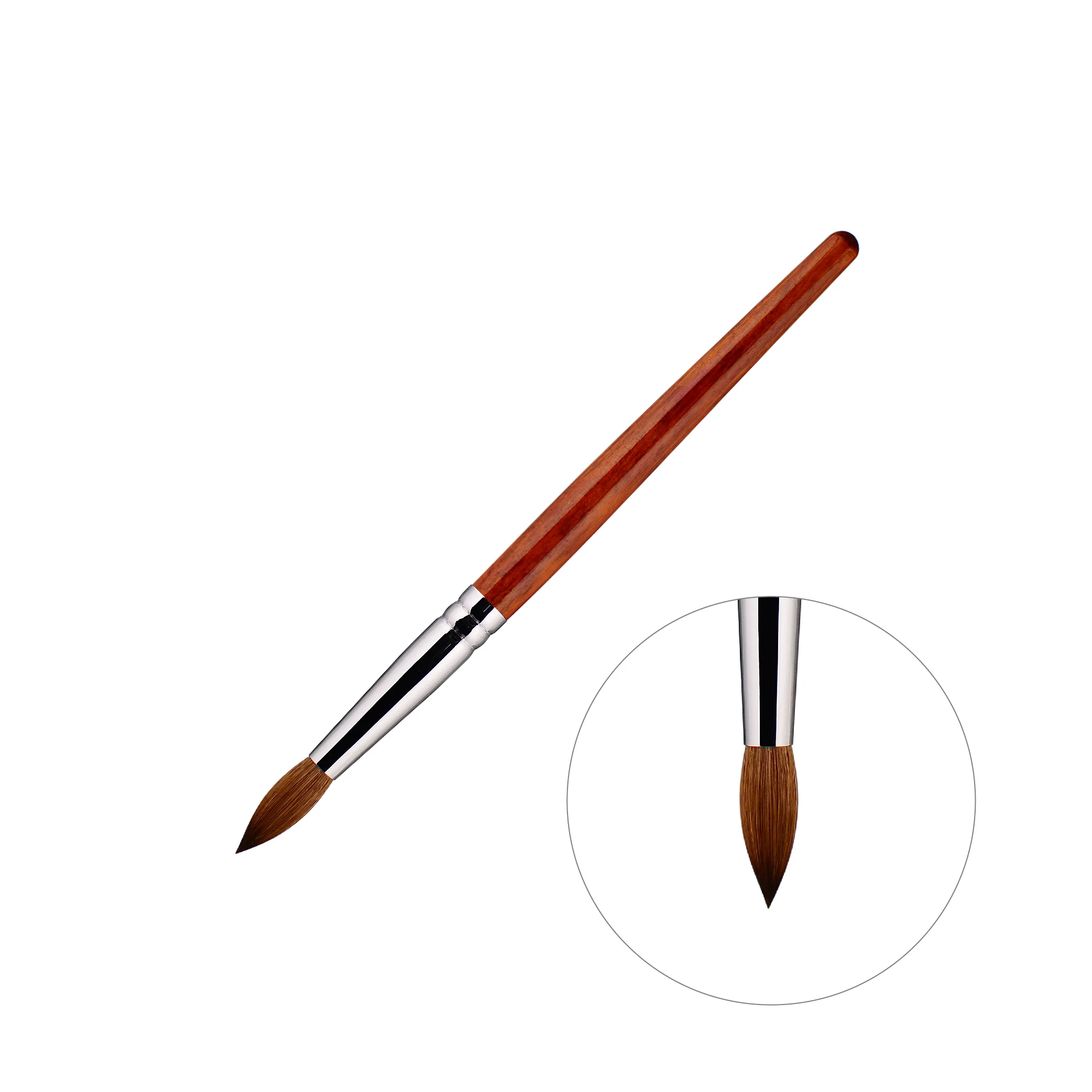 Pure Kolinsky Wooden Handle Acrylic Oval Sharp Nail Brush 1220 Buy