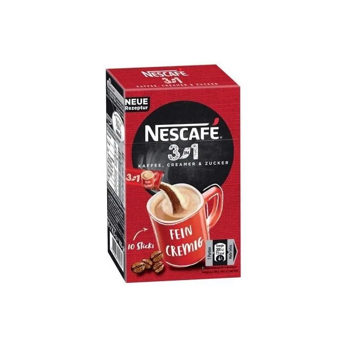Nescafe 3 in 1 Blended Instant Coffee Neutral Taste with Cream Nut Fruit Flavors Arabica & Robusta Beans Bulk Bag Packaging Sale
