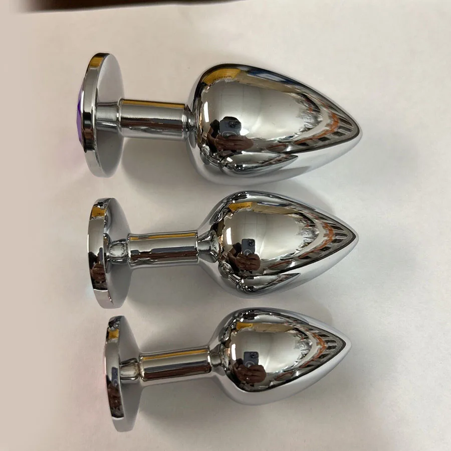 Anneau De Chasteté/plug Bondage En Acier Inoxydable - Taille Large - Classique - Neuf