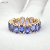 Anillo de tanzanita