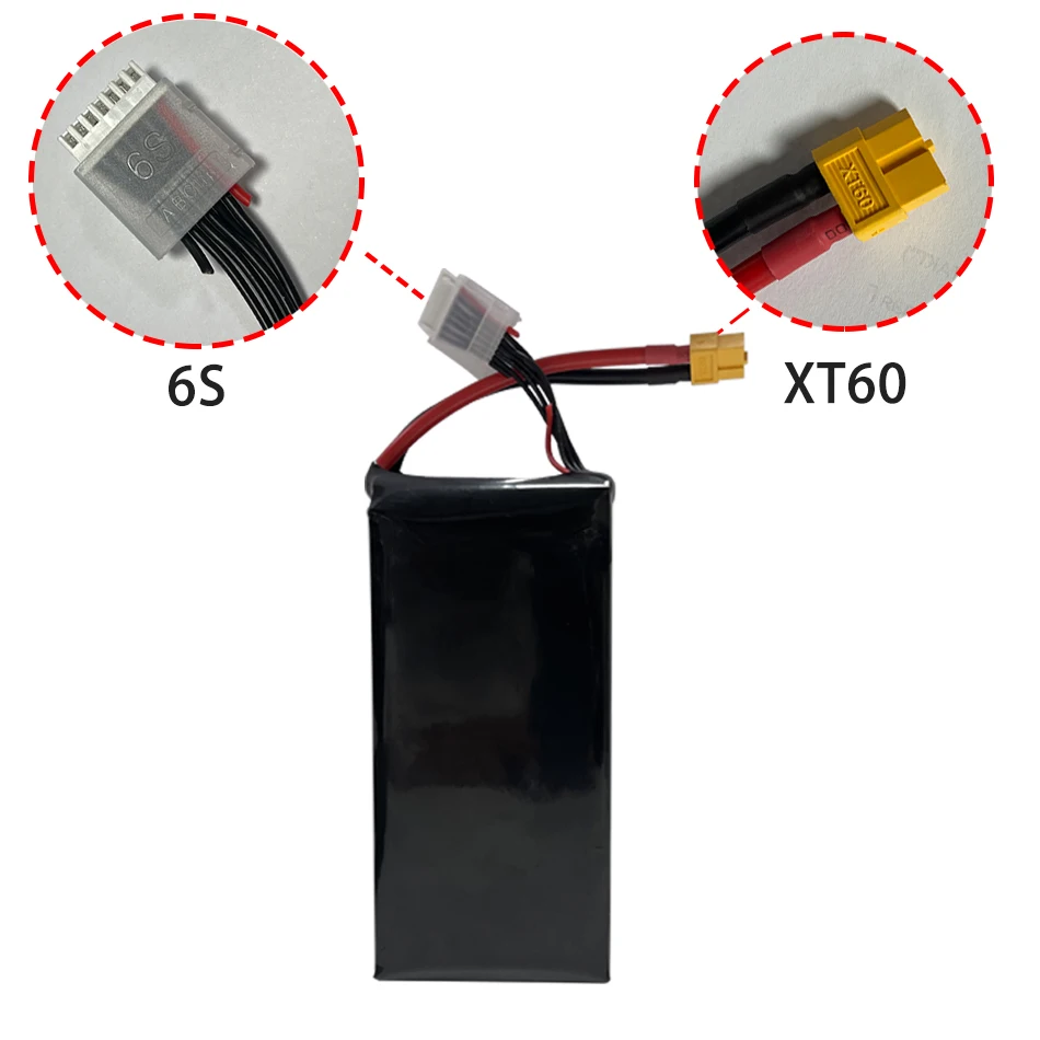 Fpv Drone Battery 6s 22.2v 6000mah 40c Lipo For Drones Fpv 22.2