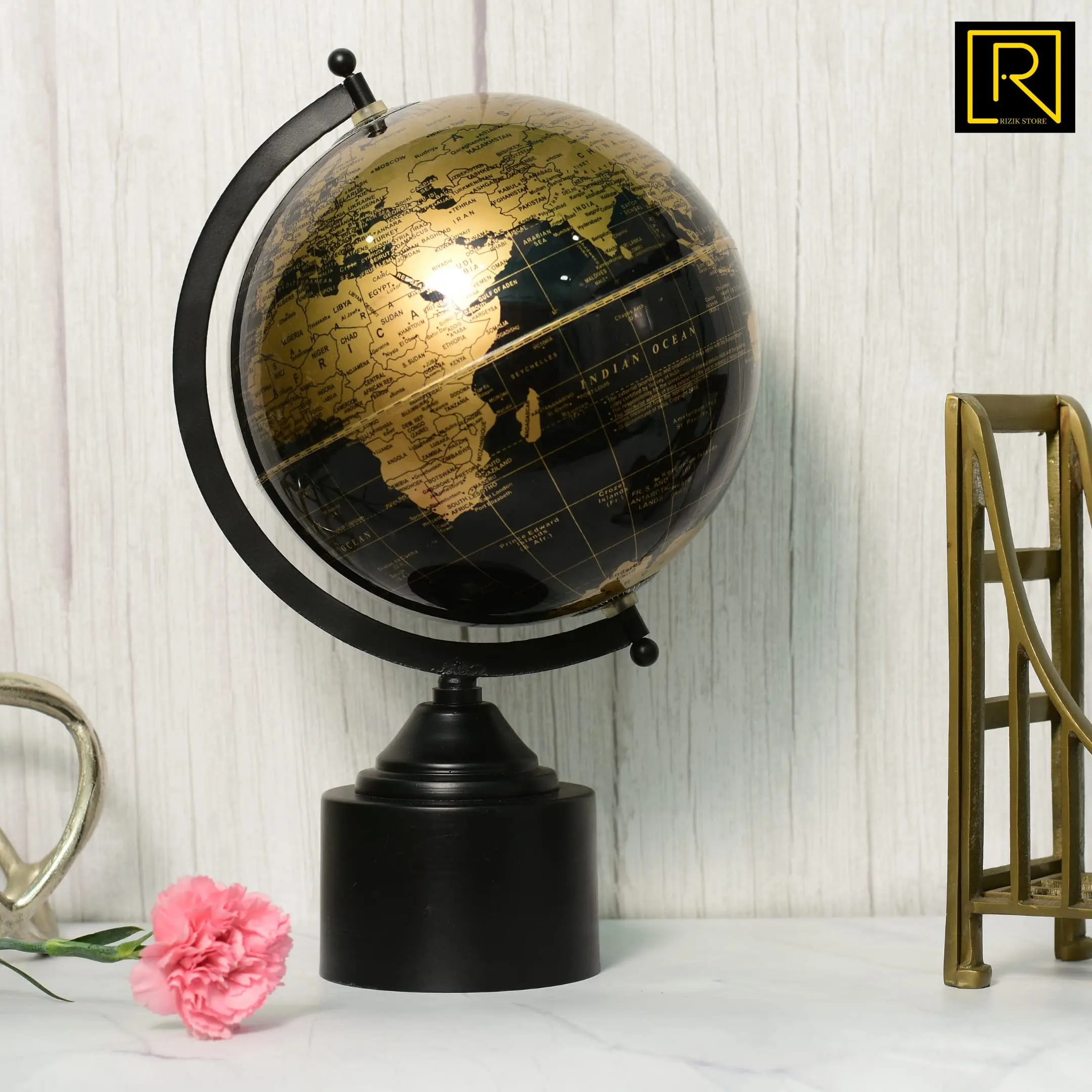 Алюминиевый литой золотой шар для домашнего стола украшения Рождественский подарок аксессуары офиса и декора