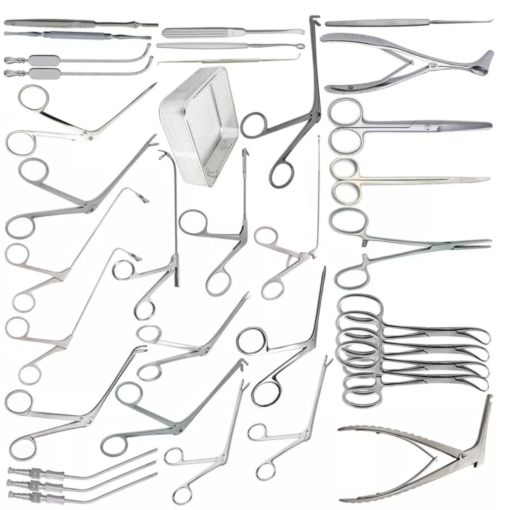 Fess Instruments Complete Set of Sinus Surgery ENT Instruments/Reusable Tools