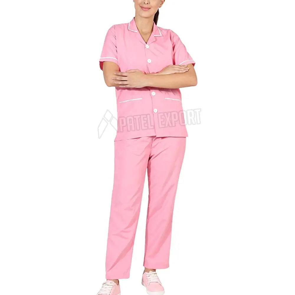 Hot Sale Medical Nursing Uniforms Cherokee Women Scrub Nurse Uniform