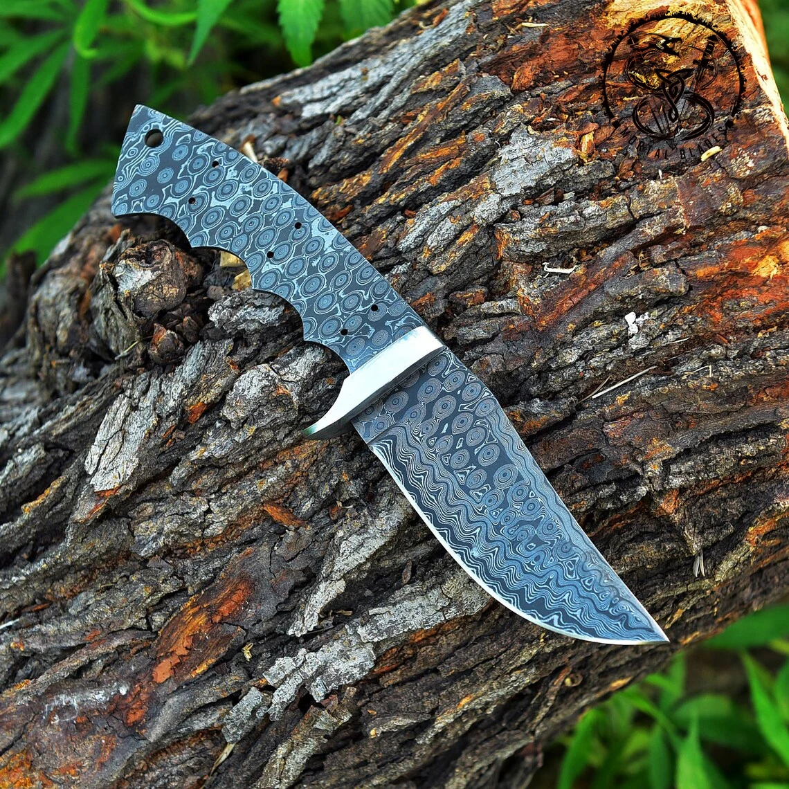 Manufacturer Supplier Damascus Knife Blank Set Knife Blanks Stainless Steel Hunting Knife Making