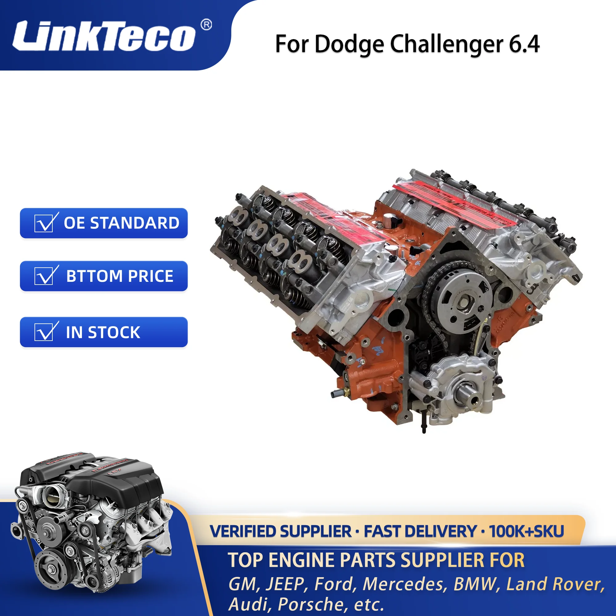 Linkteco High-quality V8 Engine Assembly for Dodge