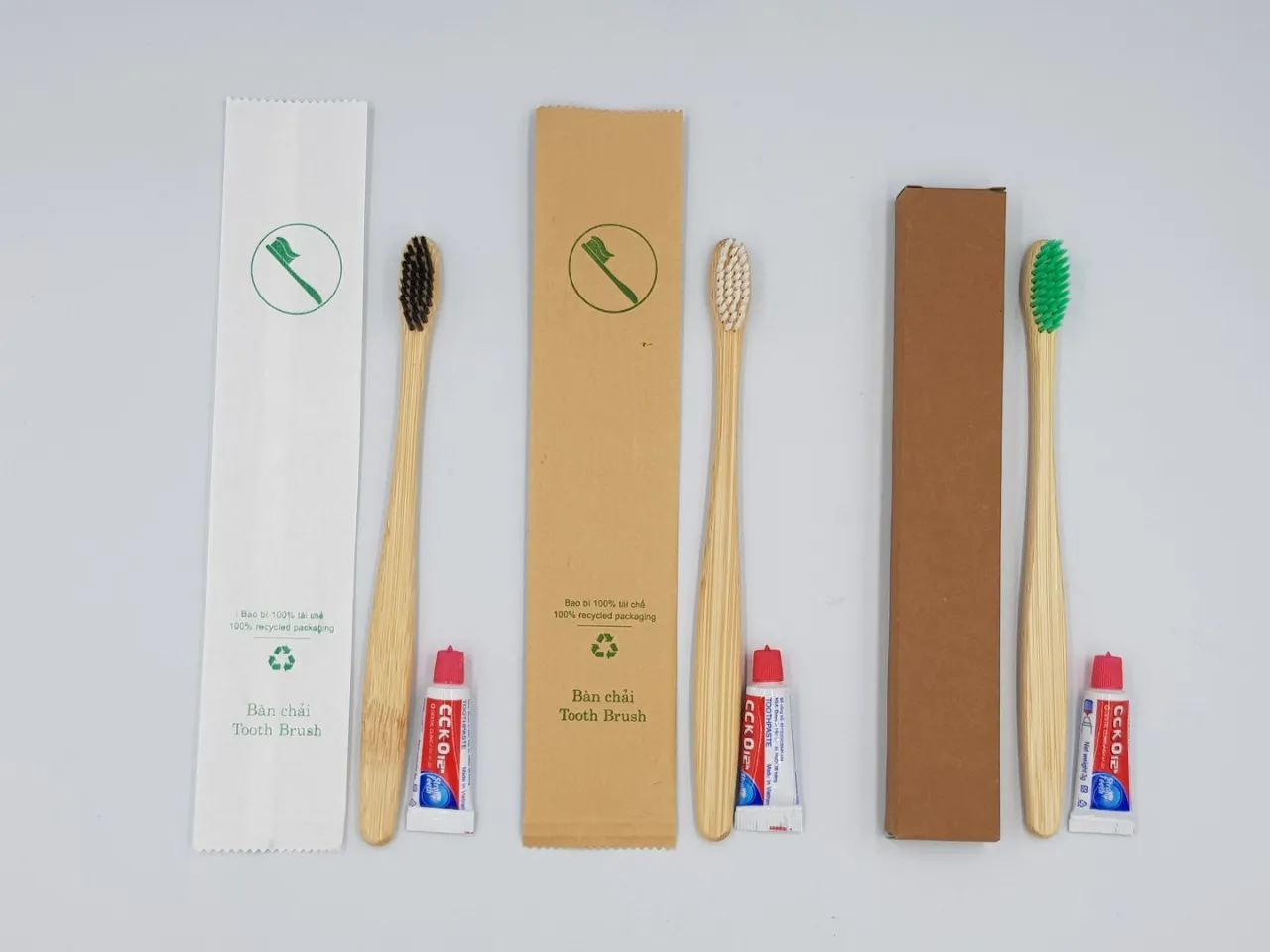Holder Medium Bristles Yellow Bamboo Toothbrush Made From 100 Natural