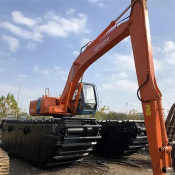 Japan Made 20 Ton Used Hitachi Amphibious Marsh Buggy Excavator Price ...