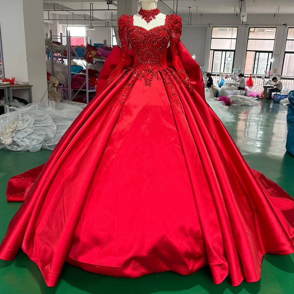 Jancember XS055 Red Formal Party Gowns - Elegant & Durable Jancember XS055 Red Formal Party Gowns - Elegant & Durable