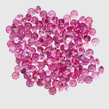 pink 06mm round high quality sapphire