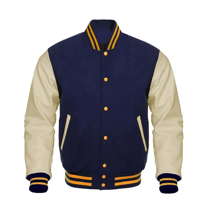 Varsity Jacket Pure Varsity Jacket Bale Custom Leather Arms 100% Wool ...