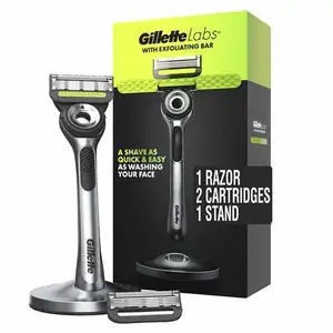 Gillette Fusion5 Power Razor for Men, 1 Gillette Power Razor Handle + 1 Blade Refill