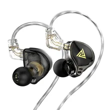 QKZ AK6-Zeus Dynamic Sport Earbuds Noise Cancelling Music Metal In-Ear Monitor Earphone