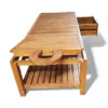 Madera de Teca Lacada A con colchón de 12 cm