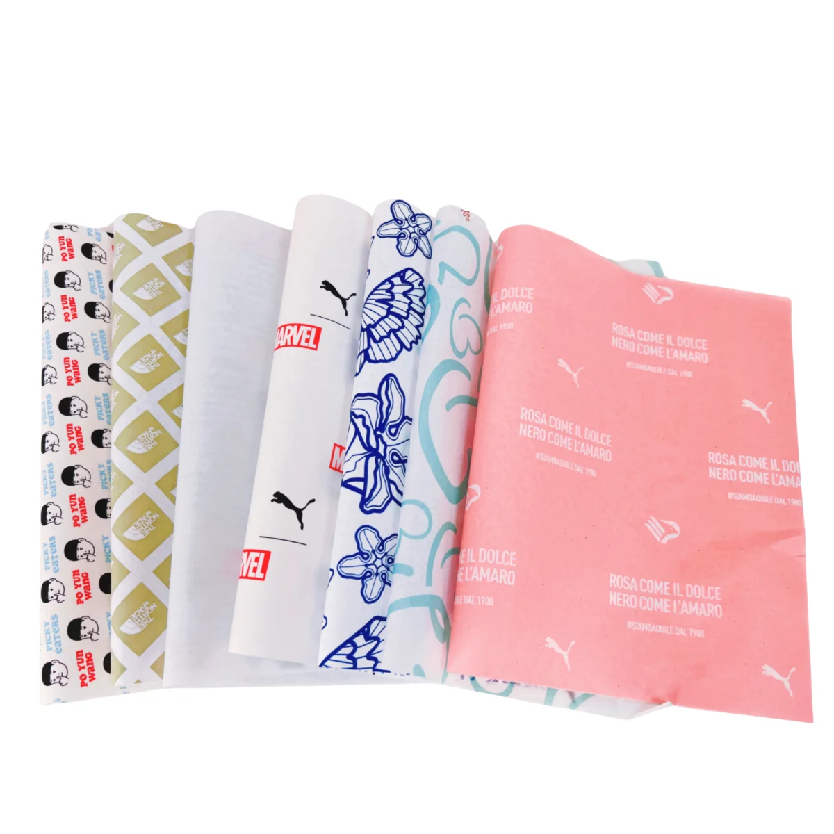 Wholesale Custom Color Printing Logo Gift Wrapping Paper Clothing Paper Bag Size Customizable