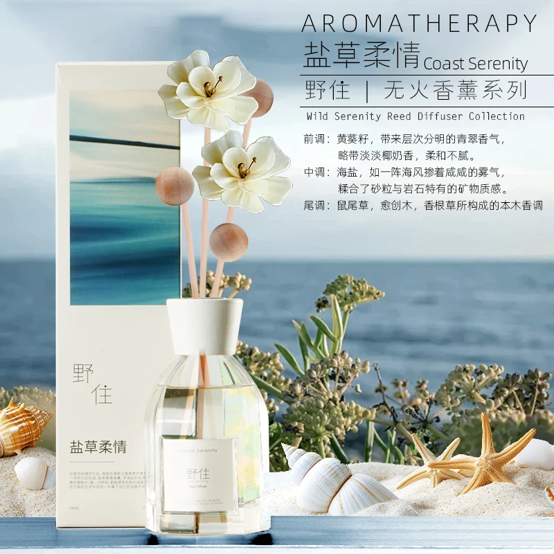 product premium heart shaped crystal flat bottle reed diffuser gift set  natural rattan sticks holiday home  office decor gift-11