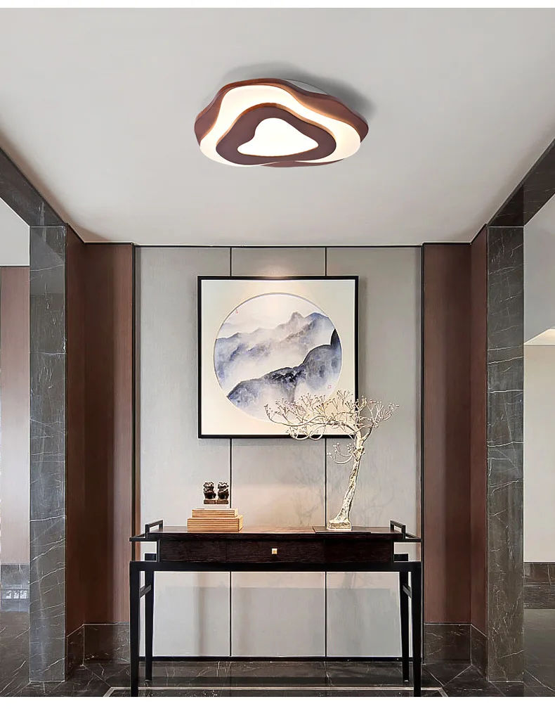 The New 3 Storey Wooden Ceiling Light Fixtures For Living Room Bedroom