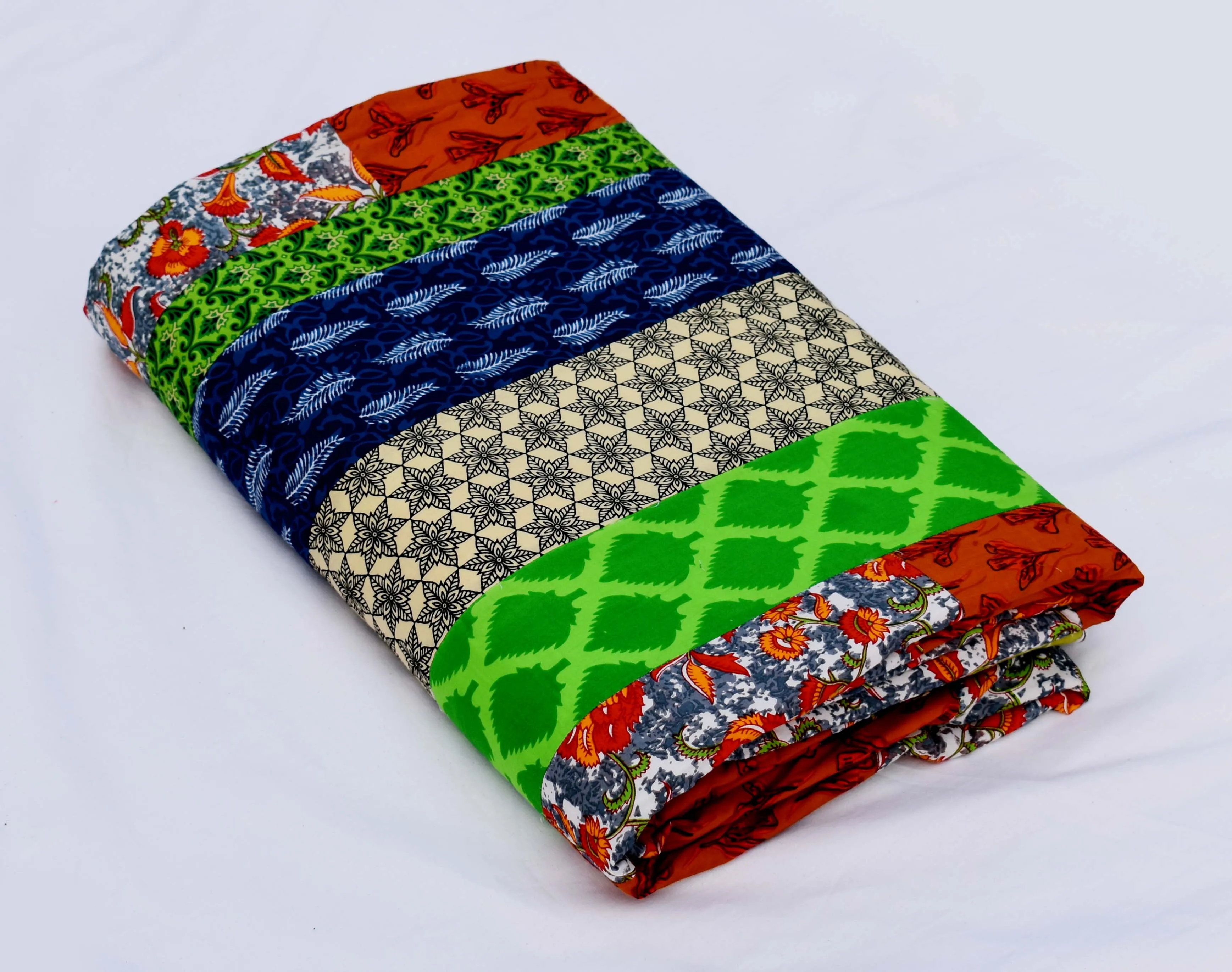 Natural Color Indian Printed Comforter Quilts Bedroom Decor Comforters Set Very Soft For Baby