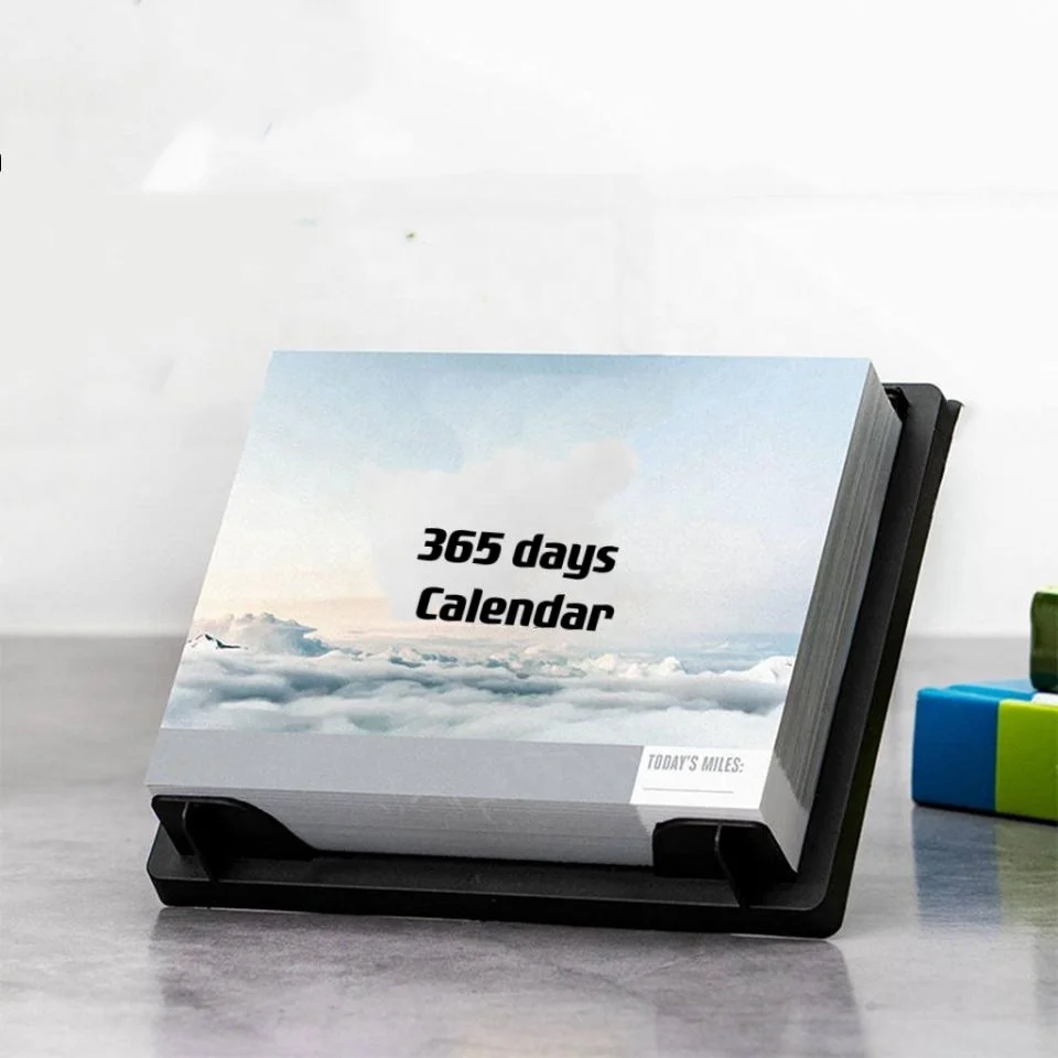 Индивидуальный размер 2023 настольная ежемесячная ежедневная отрывная бумага 365 дней печать календаря