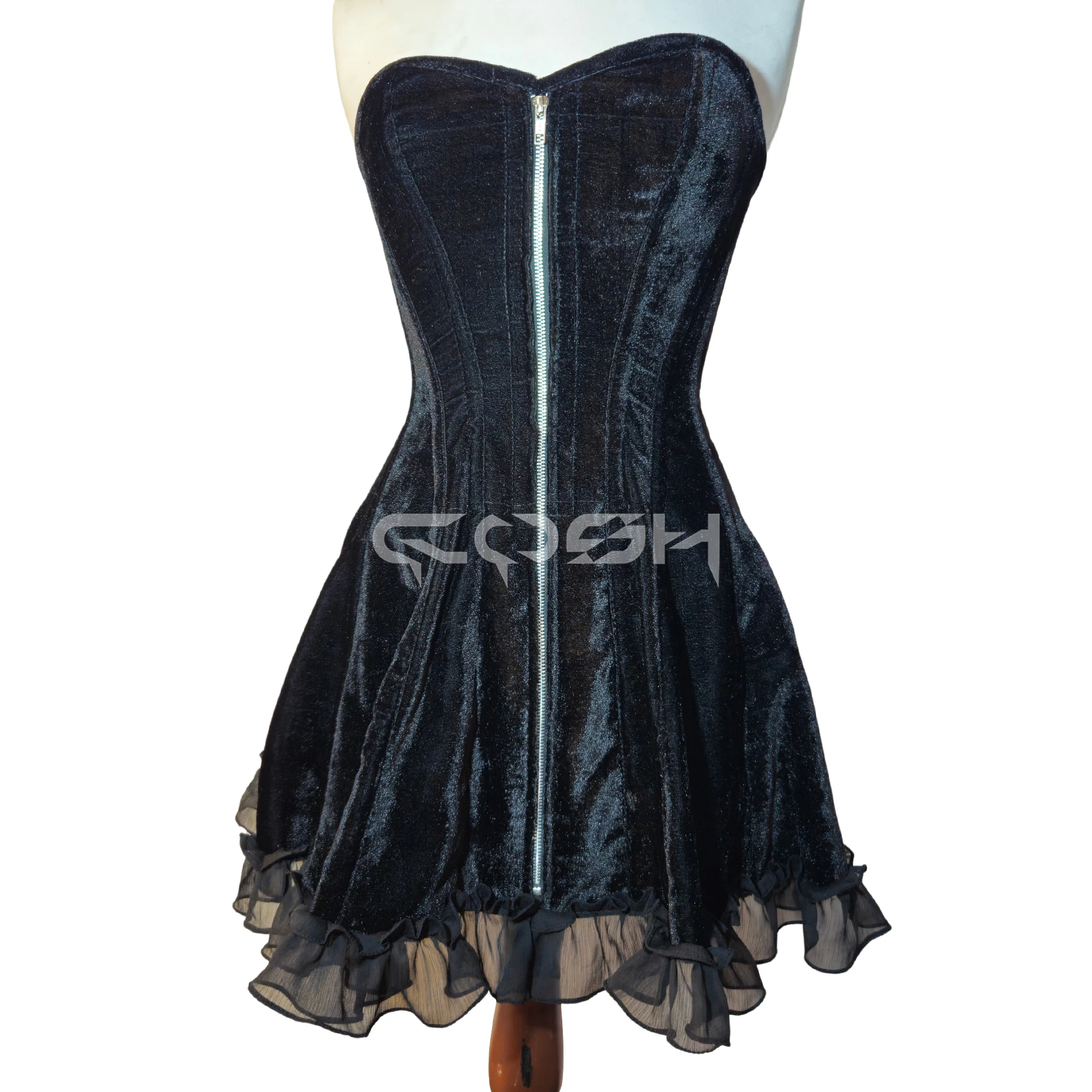 black tie dresses formal gowns Long Lace Formal Black Evening Dress - 4XL - Elegant Lace Detailing - Short Sleeves