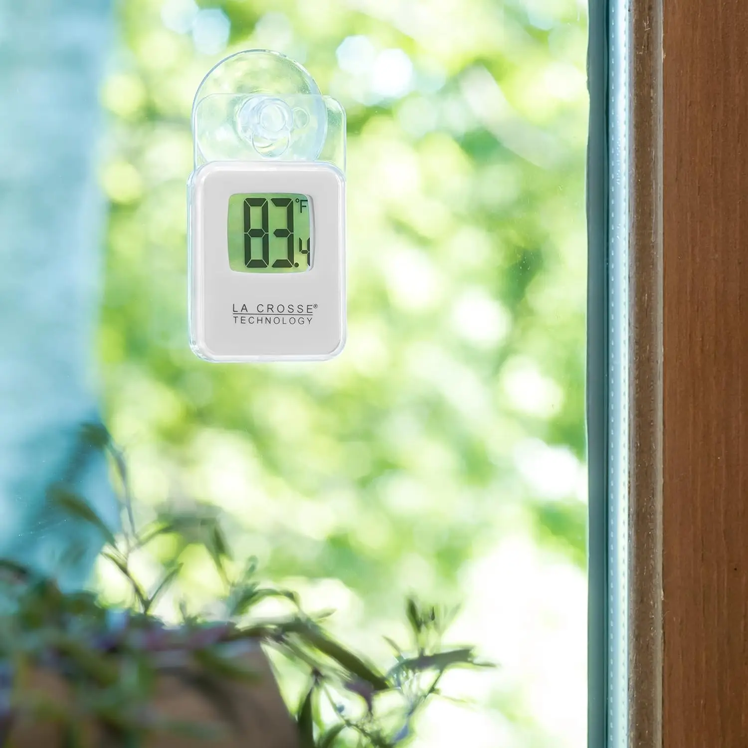 Digital Thermometer Wall Mounted Suction Cup Household Indoor Outdoor Thermometer