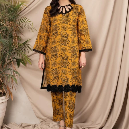 New Design Heavy Lawn Print 3 Piece Party Wears Dress / Pakistani New Style  Casual Women Dresses Suits for Sale