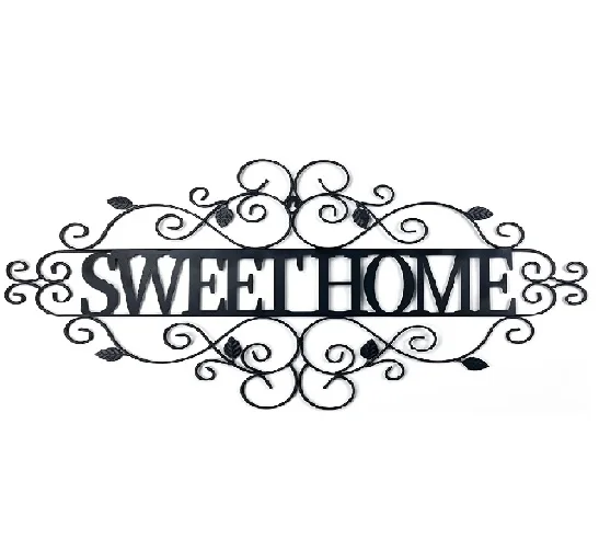 Sweet Home Metal Wall Decor Wrought Iron Wall Decor Decorative
