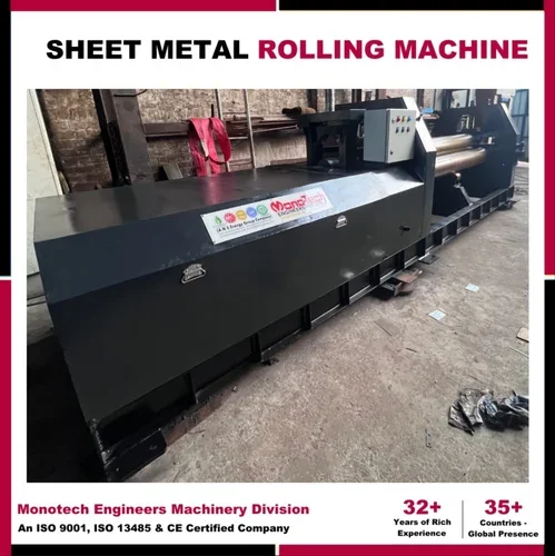 3 Cone Rolling Machine, Max Force or Load: 90-120 Ton, Semi-Automatic Hydraulic Plate Steel Sheet Bending Rolling Machine