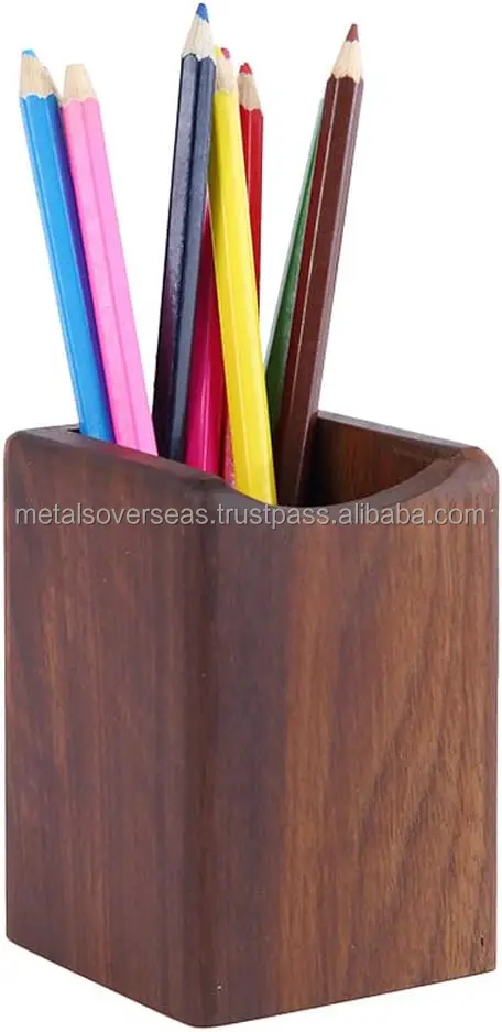 Деревянная коробка для карандашей многоразовый канцелярский органайзер письменных принадлежностей деревянная подставка ручек чашка хранение школьных