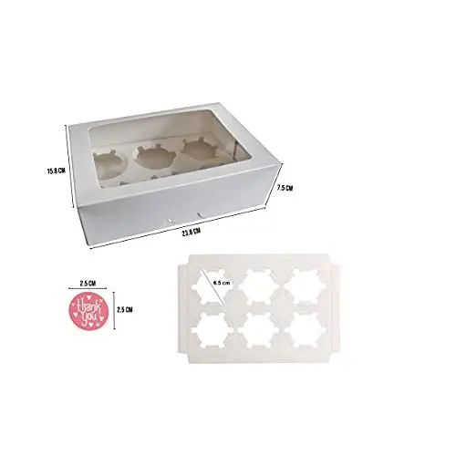 10-Pack Eco-Friendly Portable Cupcake  Boxes - Image 3